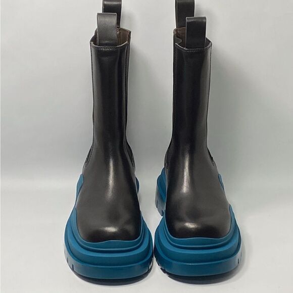 Bottega Veneta Contrast-Sole Leather Tire Chelsea Boots size 38 - Picture 2 of 11